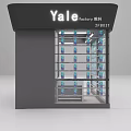 Modern Yale Brand Lock Products Specialty Store With Neat Display Shelves And Functional Counter
