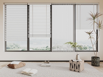 Modern venetian blinds 3d model