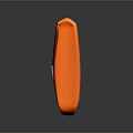 Orange Velvet Envelope Style Box with Small Metal Clasp for Daily Necessities Storage