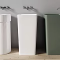 Modern Vertical Basin Wash Table Vertical Basin Vertical Column Basin Vertical Basin Wash Table Tray 3d model