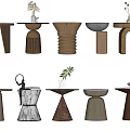 Wind side several corners several logs side several corners several combinations 3d model
