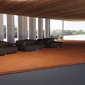 Modern Visitor Center With Glass Facade Waiting Lounge And Contemporary Architecture