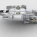 LEGO toy building blocks spaceship sci-fighter futuristic fighter 3d model