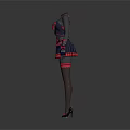 Fashion Mannequins Wearing Decorative Dresses With Bowknot Short Skirts And Sleeves