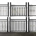 Modern Decorative Fences With Black Frame Gold Accents And Various Stylish Designs