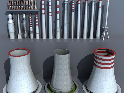 Modern Industrial LOFT Equipment Chimney model