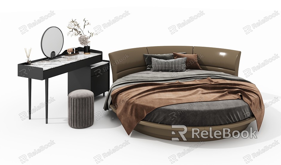 Modern Round Bed model