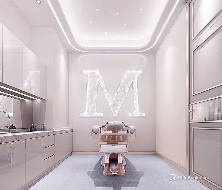 Hospital Outpatient Clinic With Modern Consultation Room And Medical Facilities 3d model 