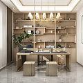 New Chinese Style Study 3d model