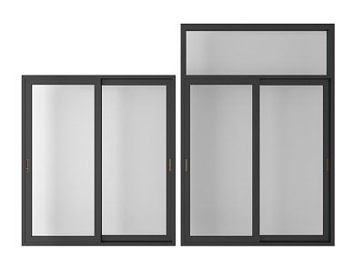 modern sliding window 3d model