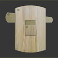 Wooden Household Item Design With Cross Connected Wooden Bars And Smooth Surface