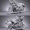 Green Classic Motorcycle With Black Seat And Sleek Exhaust Pipes Design