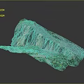 Detailed Terrain Model With Multicolored Layered Rock Formations Mountainous Features And Lush Vegetation