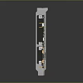 Electronic Circuit Board PCI Card With Integrated Circuits Connectors And Components On Green PCB