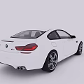 White Two Door Sports Car Featuring Sleek Rear Design Stylish Taillights And Alloy Wheels