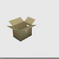 Open Recyclable Cardboard Storage Box For Daily Household Use With Label