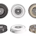 Modern sweeping robot intelligent sweeping machine combination 3d model