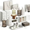 Luxury Modern Perfume Cosmetics with Various Bottles Packaging Boxes and Minimalist Design