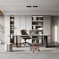Modern study 3d model