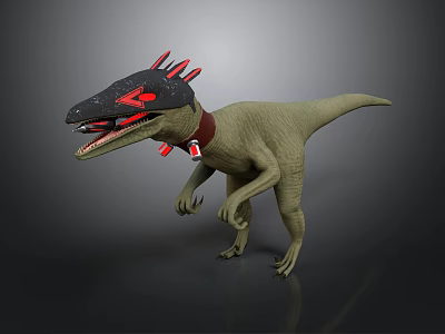 Sci-Fi Style Mechanical Velociraptor Dinosaur Mechanical Futuristic Robot Sci-Fi Tyrannosaurus Raptor 3d model