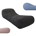 Curved Comfortable Fabric Lounge Chair In Multiple Colors For Living Room
