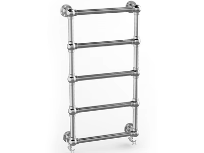 Modern Multi tier Stainless Steel Bathroom Rack With Towel Bars For Storage 3d model