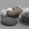 Modern pebbles 3d model