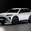 White Modern SUV Car With Sporty Design Black Wheels And Sleek Body