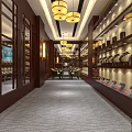 Luxury Jewelry Store Interior With Glass Display Cases And Elegant Lighting