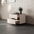 Bedside Table Simple Bedside Table Silent Bedside Table Rock Board Bedside Table 3d model