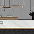 New Chinese Reception Desk Front Desk 3d model