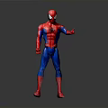 Detailed Spider Man Action Figure With Red And Blue Costume In Standing Pose