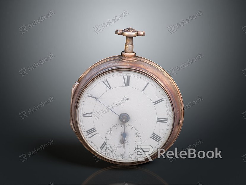 Vintage Pocket Watch Mechanical Pocket Watch Old Pocket Watch model