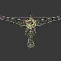 Traditional Crossbow Weapon With Wooden Metal Structure And Conical Arrowhead Design