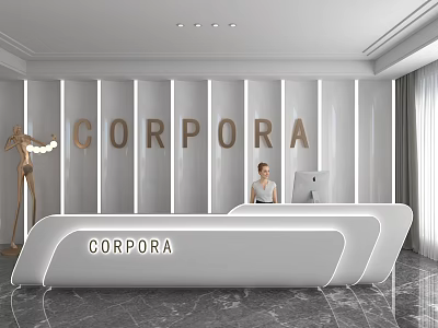 Front Desk 3d model