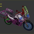 Stylish White And Blue Adventure Motorcycle With Black Windshield And Gray Side Cases