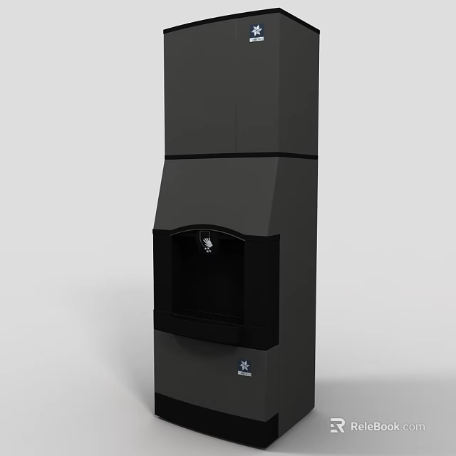 Stylish Black Vertical Daily Use Home Appliance With Modern Design And Heating Function 3d model 