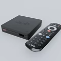 Claro Projection Monitoring Device With Black Remote Control And Compact Design