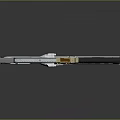 Futuristic Sci Fi Energy Rifle With Advanced Scope And Metallic Design