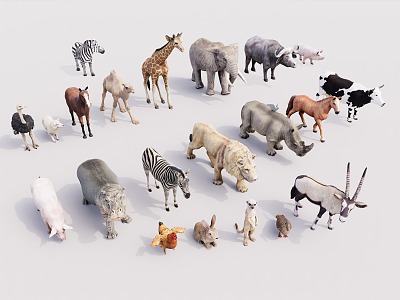 Modern Animal Combination 3d model