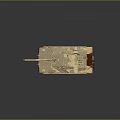 Tan Armored Military Tank With Main Gun Antennas And Reinforced Tracks Design