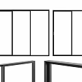 Modern Black Frame Sliding Windows With Glass Panels And Multiple Views For Home Interior