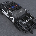 Cyberpunk Style Police Car 3d model