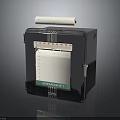 Vintage Chronomin Chart Recorder With Paper Roll And Metal Case Analog Scale Display Panel
