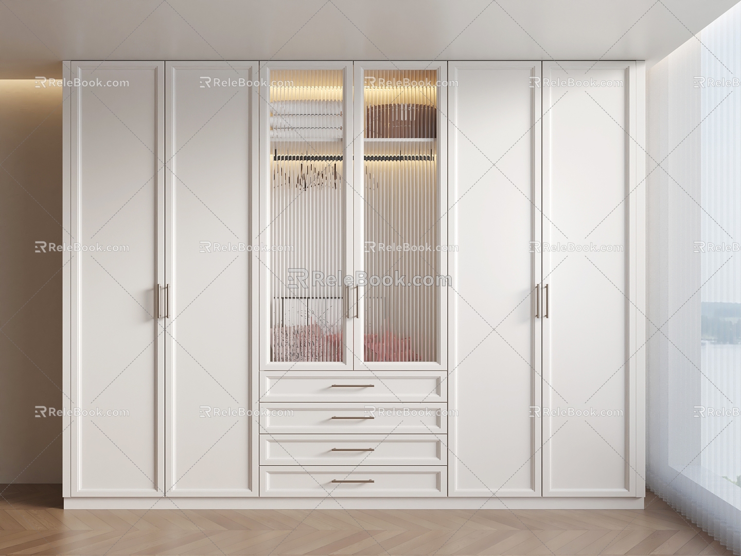 European-style wardrobe French-style wardrobe American-style wardrobe 3d model