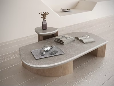 Modern coffee table ornaments 3d model