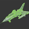 Detailed Gray Fighter Jet Model With Cockpit And Missile Attachments
