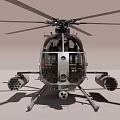 Modern Utility Helicopter With Rotor System Fuselage Landing Gear And Equipment Pods