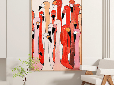 Modern Animal Painting Abstract Decorative Painting model