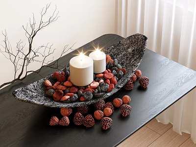 Candle Candlestick Lamp Candle Ornaments Desktop Ornaments Antique Ornaments Candle Ornaments 3d model